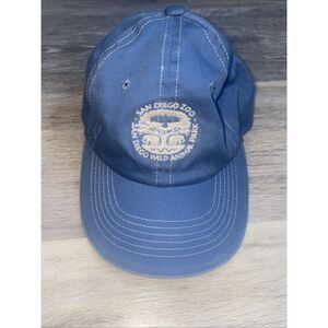 VTG San Diego Wild Animal Park Zoo Hat Cap Kids Adjustable Unisex Blue